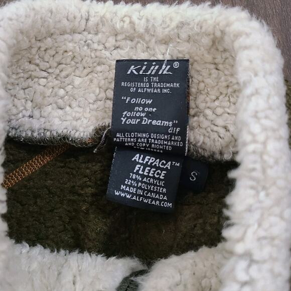 Kuhl Europa Alfpaca Fleece 1/4 Zip Pullover Olive Green Small - Picture 6 of 8